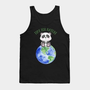 Copy of Cute Panda and Earth Save the Planet Tank Top